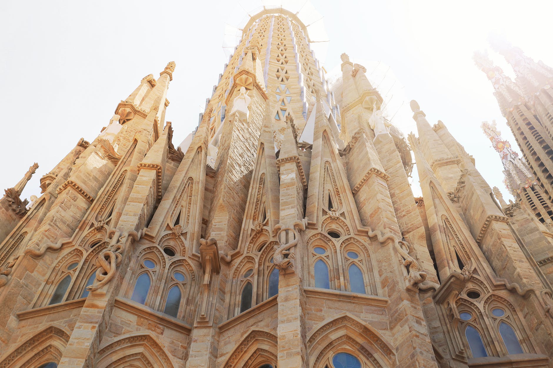 Image of a low angle shot of church in Barcelona - tips for planning a trip to Barcelona, Spain, from Wanderful